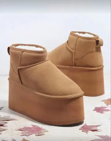 베이지 플랫폼 어그 부츠 완판템