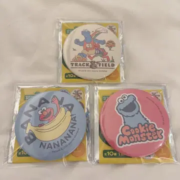 세서미 스트릿 마켓 캔뱃지 쿠키 엘모