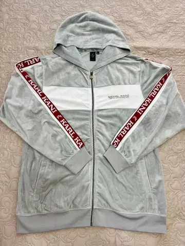 KARL KANI 벨로아 후드티 XL 그레이