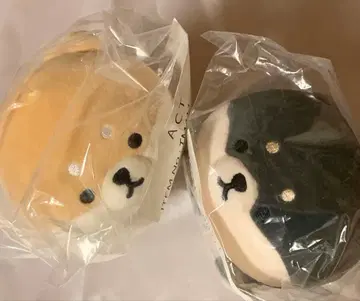 모후모후 프렌즈 봉제 인형 시바견 쿠로시바 2체 세트