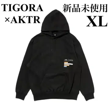 새상품 TIGORA x AKTR 후드 맨투맨 농구 두꺼운 원단 블랙
