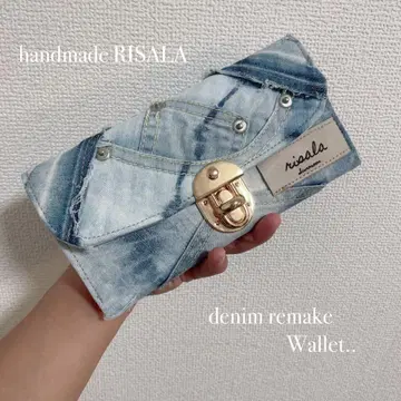 데님 리메이크 지갑