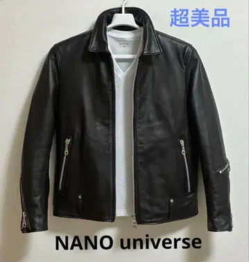 블랙 가죽 라이더 자켓