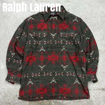 랄프 로렌 네이티브 무늬 CUMBERLAND 하프 버튼 풀오버