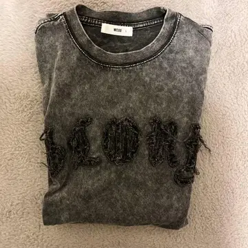 WEGO 그레이 오버 사이즈 T셔츠 GLORY