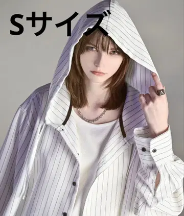 오버 사이즈 셔츠 후드티