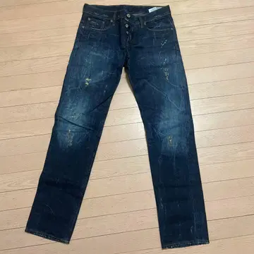 G-Star Raw 3301 다크 블루 슬림핏 데님