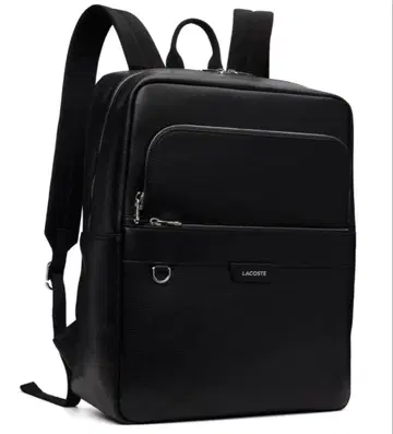 [ 새상품 ] LACOSTE 라코스테 Ossian 가죽 백팩 블랙