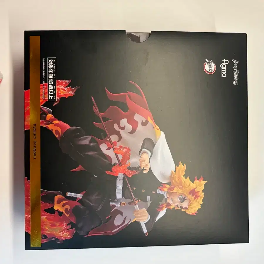 Max Factory Figma Demon Slayer: Kimetsu No Yaiba - Kyojuro Rengoku, Action Figure 15 Cm, Con Parti Del Viso E Effetti Fiamma - 5