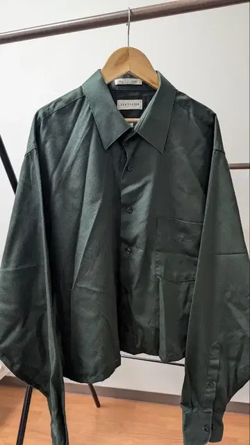 버튼 업 셔츠 짧은 기장