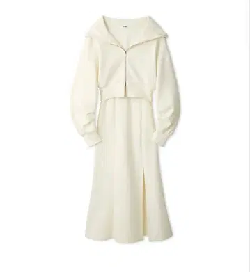 snidel Sustainable 맨투맨 셋업 화이트