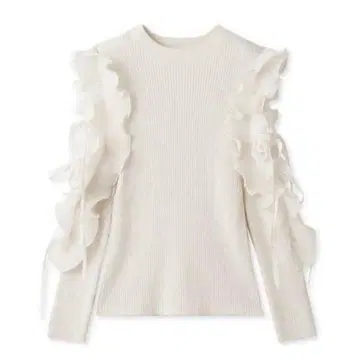 스나이델 SNIDEL 프릴 니트 상의