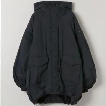 새상품급 JEANASIS 소매 2WAY 몬스터 후드티 코트 블랙