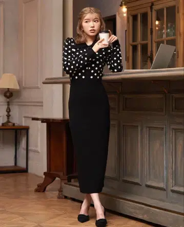 Darich 다리치 [컨디션 최상 상품] 레트로 니트 원피스