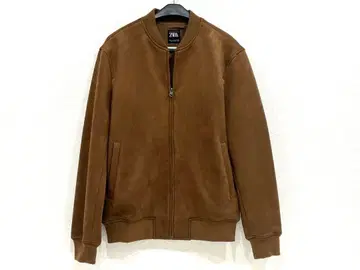 h910 새상품급 ZARA 자라 스웨이드 집업 자켓 브라운
