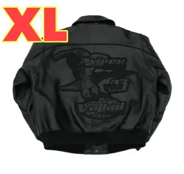 AVIREX VALLAD VARSITY LEATHER JACKET XL