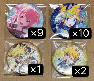 [프로세카] 모모이 아이리 카가미네 렌 글리터 캔뱃지 42B