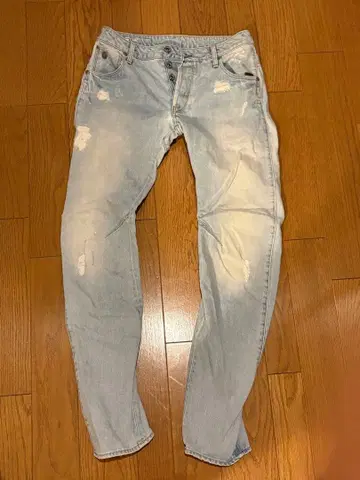 G-STAR RAW 3D SLIM 라이트 블루 데미지 데님 30/32