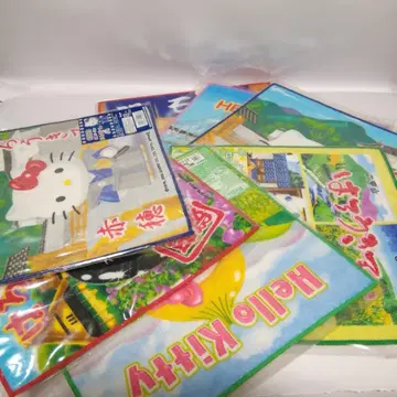 지역 한정 헬로키티 푸치 타월 세트 8개 세트