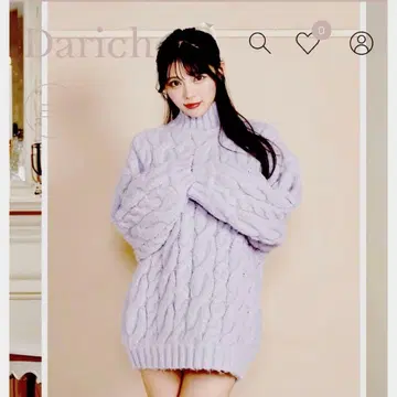 다리치 빅 케이블 니트탑