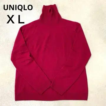 유니클로 캐시미어 100% 터틀넥 XL 보르도