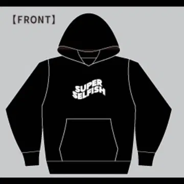 PEDRO 아유니 D 디자인 SUPER SELFISH 후드티