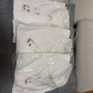 화이트 긴팔 와이셔츠 XL 3개 세트