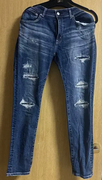 AZUL 데미지 스키니 팬츠