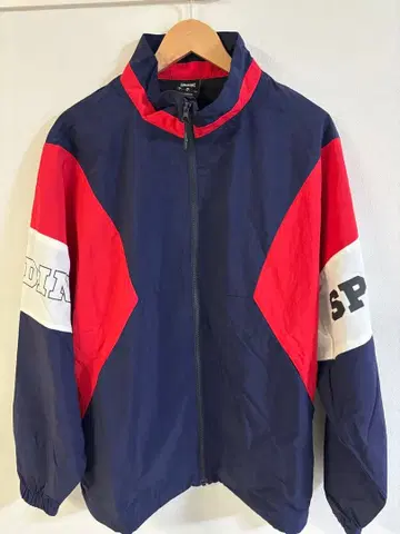 SPALDING 농구 나일론 자켓 L 네이비/레드