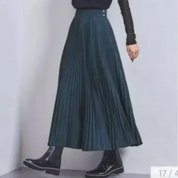 2023AW hyke 플리츠 스커트 블루 사이즈 1