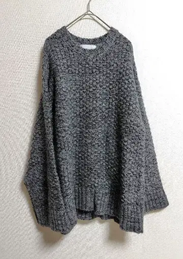 개럴개런트 나일론 모헤어 니트 그레이