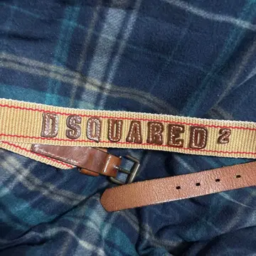 DSQUARED2 벨트 캔버스 가죽
