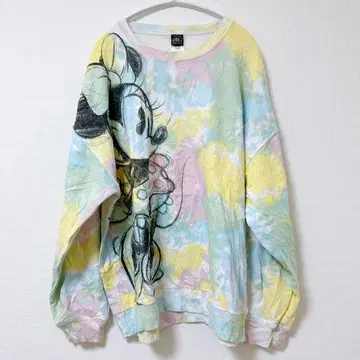 Disney [ 오버 사이즈 ] 디즈니 미니 마우스 파스텔 맨투맨