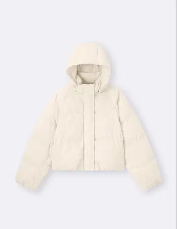 GU 웜 패딩 코듀로이 블루종