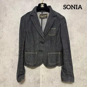 SONIA 데님 테일러드 자켓 그레이 38 여성용