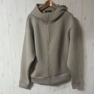 nano universe 베이지 풀 지퍼 후디