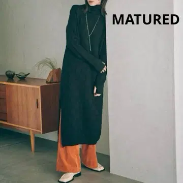 [ MATURED ] 터틀 니트 롱 원피스