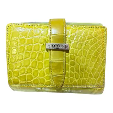 HAMANO 하마노 크로커다일 그린 접이식 지갑
