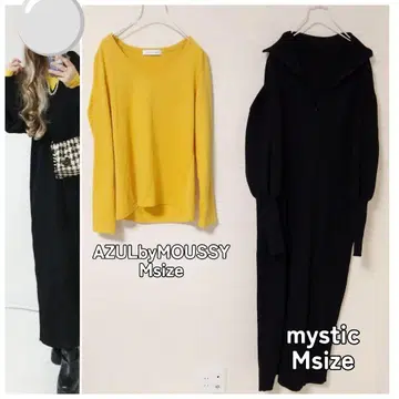 코디 세트 컬러 롱 T 하프 지퍼 원피스