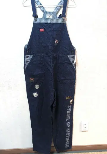 드럭스토어 다크 블루 오버롤 F 사이즈