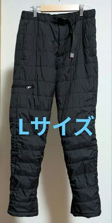 고발수 퀼트 웜 팬츠 블랙 L 사이즈