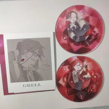 흑집사 Black Label 아크릴 코스터 사진풍 카드 그렐