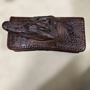 크로커다일풍 악어머리 장지갑