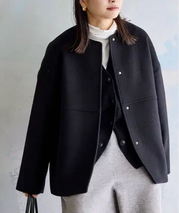 저널 스탠다드 슈퍼140 노카라 숏코트 36