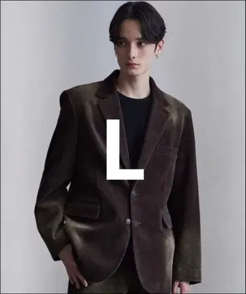 clel 앤티크 디자인 코듀로이 테일러드 자켓 L