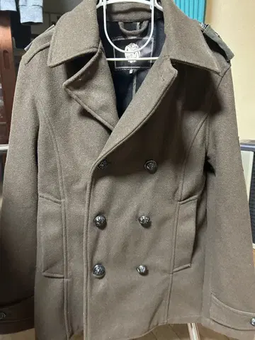 프리티 그린 코트 자켓 밀리터리