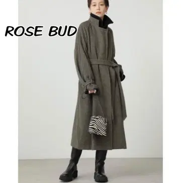 [새상품급] 롱 코트 ROSE BUD 여성용 아우터 브라운