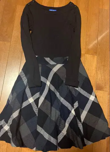 BLUE LABEL CRESTBRIDGE 무릎 기장 원피스 36