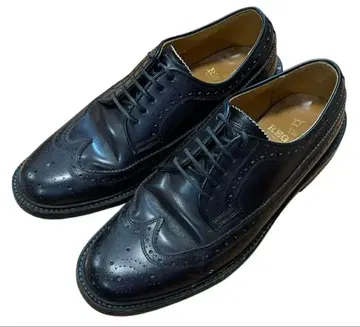 REGAL 리걸 윙 칩 블랙 가죽 드레스 신발