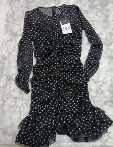최종 판매 새상품 택 포함 ZARA 도트 원피스